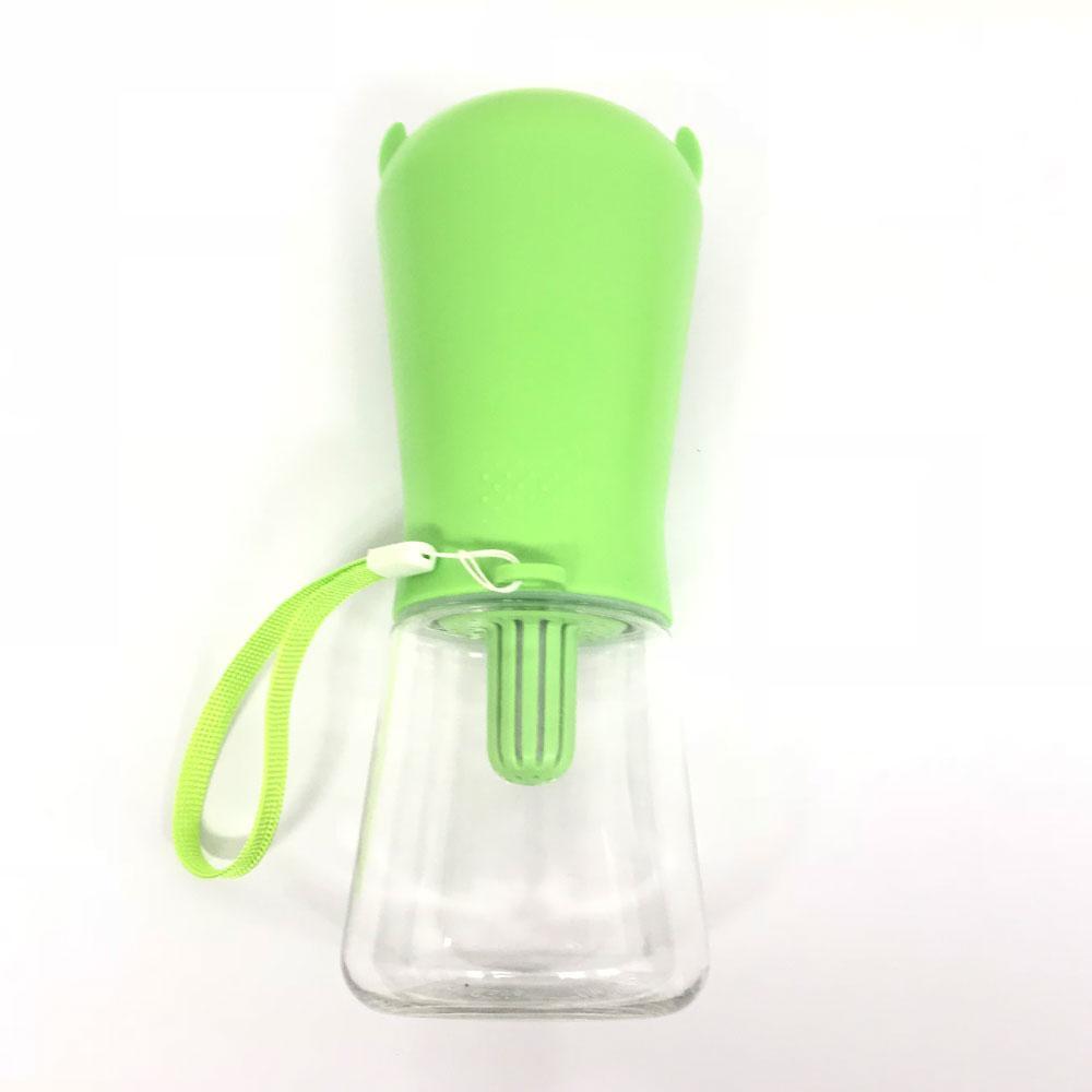 Bouteille d'eau portable pour animaux 380ml avec filtre
