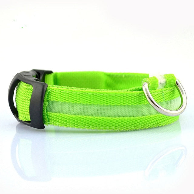 2 PCS Ensemble Nylon LED Chien Collier