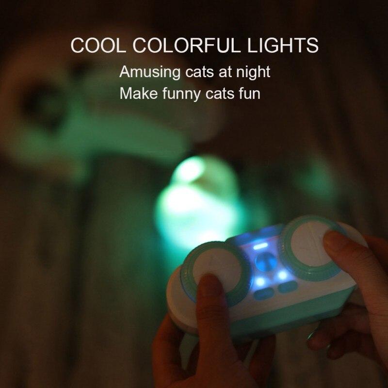 Jouet interactif lumineux pour chat avec télécommande