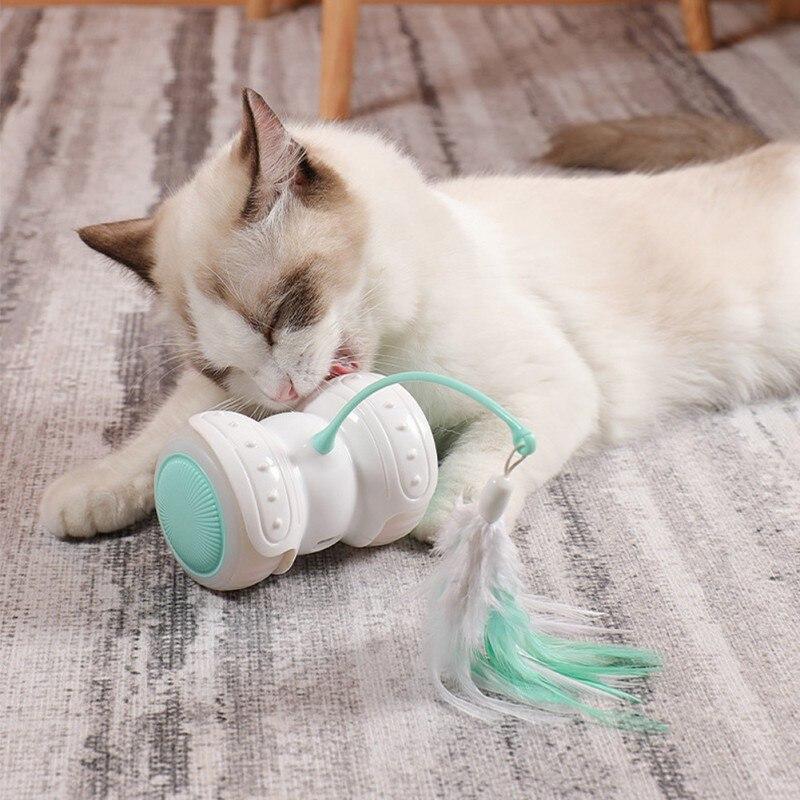 Jouet interactif lumineux pour chat avec télécommande