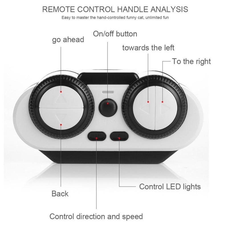 Jouet interactif lumineux pour chat avec télécommande