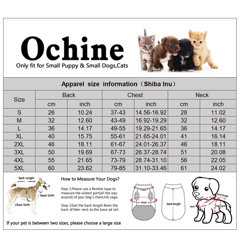 Gilet d'hiver chaud pour chiens
