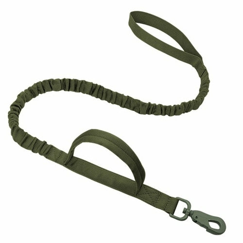 Military Tactical Chien Collier Animal Bungee Laisse Résistant Nylon Animal