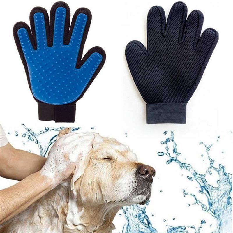 Gant de brosse à poils pour chien et chat