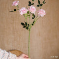 Tige de Rose en Soie Artificielle Réaliste