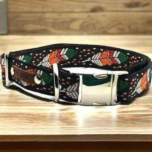 Collier en coton personnalisé pour chiens majestueux