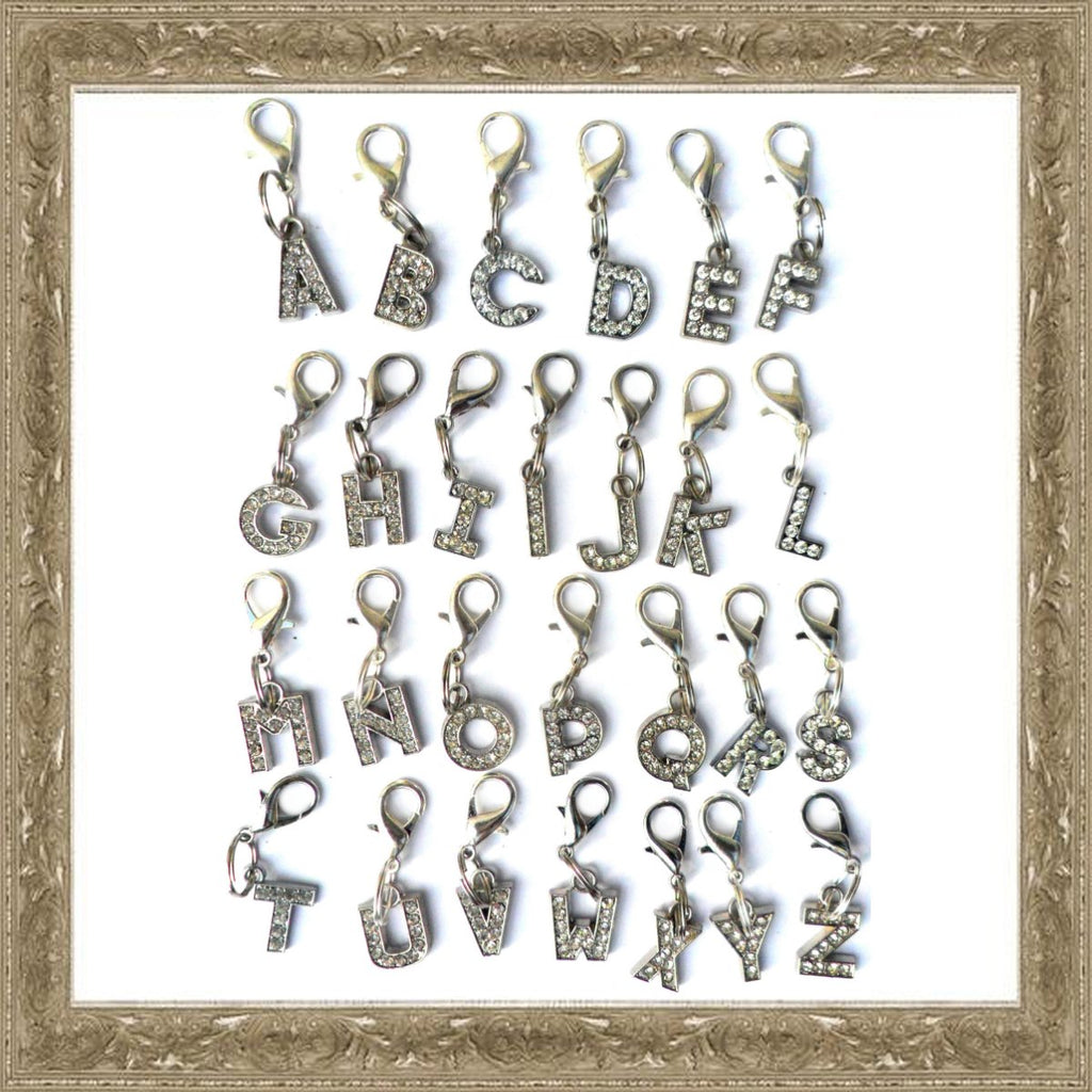 A-Z Crystal Letter Animal Charms
